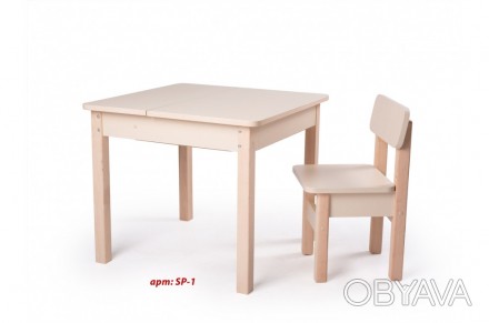 
Размеры: столик :60*60*52 cм
стульчик : 30*32*53 см
 + 2 стульчика (+790 грн.)
. . фото 1