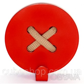 
	
	
	
	
	
	
	
 
Металлический крючок для одежды Glozis Button Red
Декоративная . . фото 1
