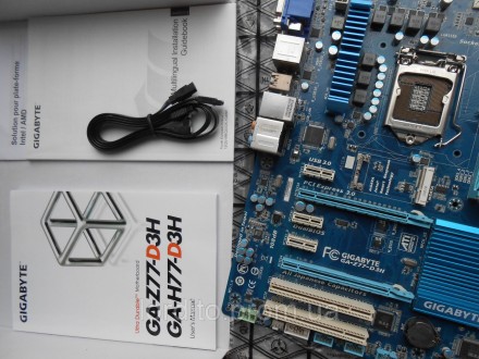 Топовая материнская плата на Socket 1155 - Gigabyte GA-Z77-D3H. Токмак. фото 1 Топовая материнская плата на Socket 1155 - Gigabyte GA-Z77-D3H. Токмак. фото 1