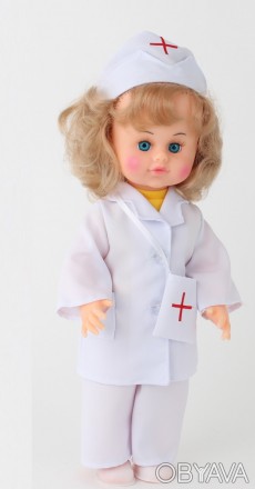 Кукла Милана в костюме доктора. 
Высота 40 см, ручки и голова – пластизоль, тело. . фото 1