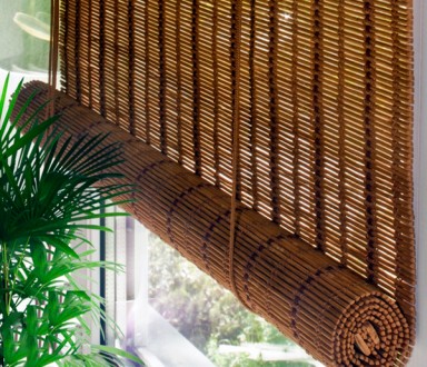 Натуральные бамбуковые роллеты (рулонные шторы) - «под Ваш размер»; . . фото 2