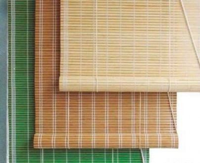 Натуральные бамбуковые роллеты (рулонные шторы) - «под Ваш размер»; . . фото 3