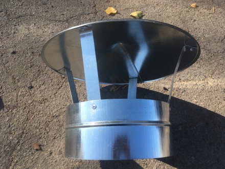 Грибок на трубу диаметр 300 мм., для вентиляционной трубы, дымоходов
          . . фото 4
