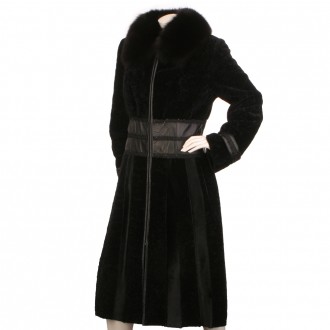 Женское кожаное пальто-дублёнка фирмы MEFI leather and fur (Турция).
Покрой - п. . фото 2