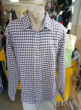 Рубашка мужская GOODMAN, 100% коттон, доступный размер 2XL. . фото 1