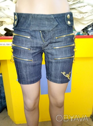 Шорты женские джинсовые B1, 1000% коттон, Доступные размеры 26 
Размерная сетка:. . фото 1