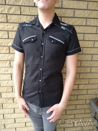 Рубашка мужская летняя коттоновая брендовая WEAWER JEANS, 100% коттон. Отличное . . фото 1