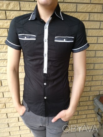 Рубашка мужская летняя коттоновая брендовая WEAWER JEANS, 100% коттон. Отличное . . фото 1