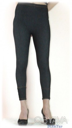 Лосины "джинсы с пуговицами", размер L/XL. . фото 1
