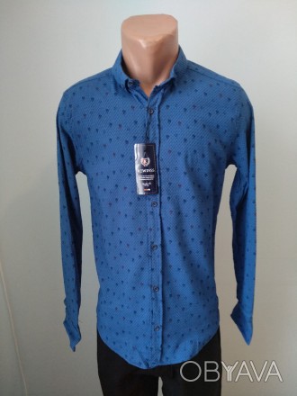 Рубашка мужская коттоновая брендовая высокого качества REWINS, Турция, 95% котто. . фото 1