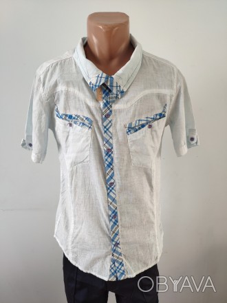 Рубашка мужская летняя коттоновая брендовая высокого качества WEAWER, Турция, Ту. . фото 1