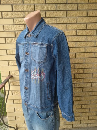 Куртка мужская джинсовая стрейчевая VIGOOCC. Незаменима для осенней переходной п. . фото 3