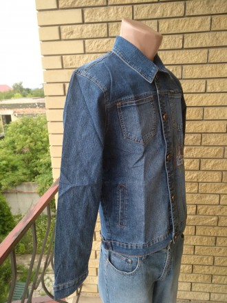 Куртка мужская джинсовая стрейчевая VIGOOCC. Незаменима для осенней переходной п. . фото 4