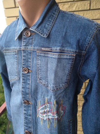 Куртка мужская джинсовая стрейчевая VIGOOCC. Незаменима для осенней переходной п. . фото 6