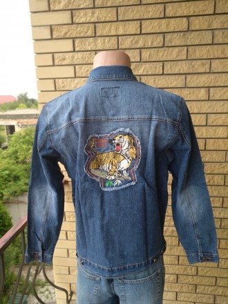 Куртка мужская джинсовая стрейчевая VIGOOCC. Незаменима для осенней переходной п. . фото 5