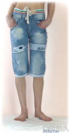 Бриджи мужские джинсовые ORGEAN, 1000% коттон, доступные размеры 29, 31, 32, 33.. . фото 1