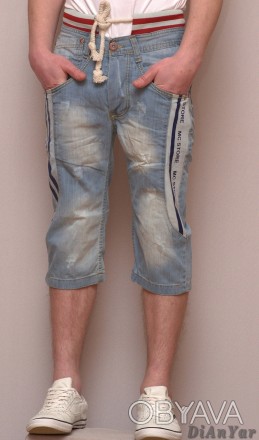 Бриджи мужские джинсовые MC STORE, 1000% коттон, доступные размеры 29, 30, 32, 3. . фото 1