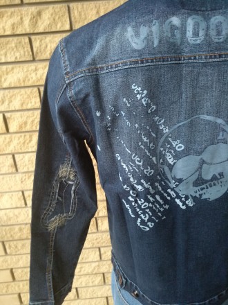 Куртка мужская джинсовая стрейчевая больших размеров VIGOOCC. Незаменима для осе. . фото 9
