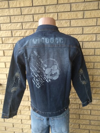 Куртка мужская джинсовая стрейчевая больших размеров VIGOOCC. Незаменима для осе. . фото 4