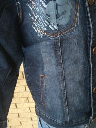 Куртка мужская джинсовая стрейчевая больших размеров VIGOOCC. Незаменима для осе. . фото 8