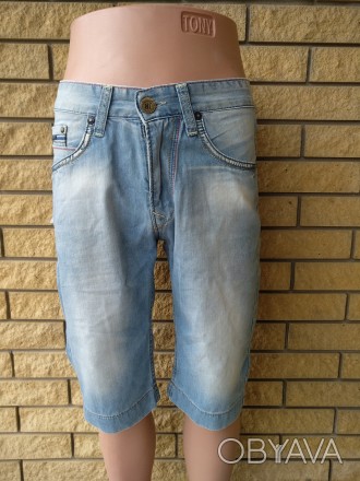 Бриджи мужские джинсовые RICHMOND Турция, 100% коттон, доступные размеры 30. Мод. . фото 1