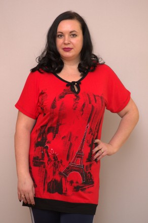 Туника женская большого размера PERPETUAL "Париж" 4XL. Днепр. фото 1 Туника женская большого размера PERPETUAL "Париж" 4XL. Днепр. фото 1