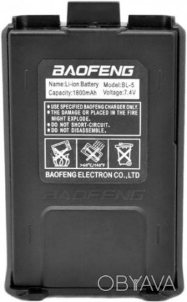 Аккумулятор для радиостанции Baofeng UV-5R, также подходит к её аналогам типа: V. . фото 1