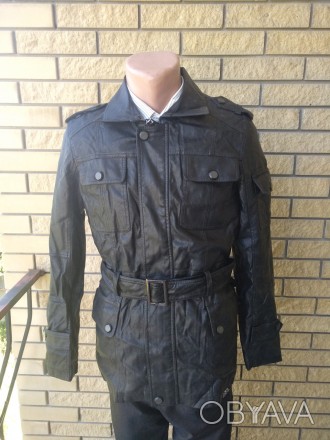  Куртка мужская из экокожи JINMA осенне-весеннего периода. Классический стиль дл. . фото 1