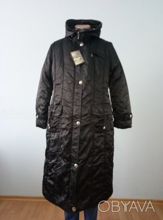 Пальто женское зимнее длинное большого размера QUAN, утеплитель синтепон. Доступ. . фото 1