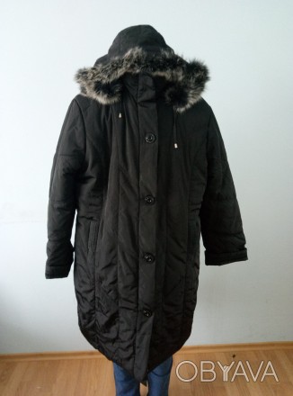 Пальто женское зимнее длинное большого размера DRAGON, утеплитель синтепон. Дост. . фото 1