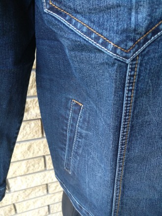 Куртка джинсовая унисекс стрейчевая VIGOOCC. Незаменима для осенней переходной п. . фото 8