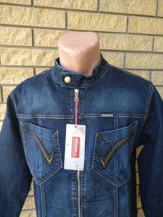 Куртка джинсовая унисекс стрейчевая VIGOOCC. Незаменима для осенней переходной п. . фото 6