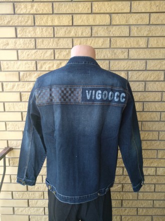 Куртка джинсовая унисекс стрейчевая VIGOOCC. Незаменима для осенней переходной п. . фото 4