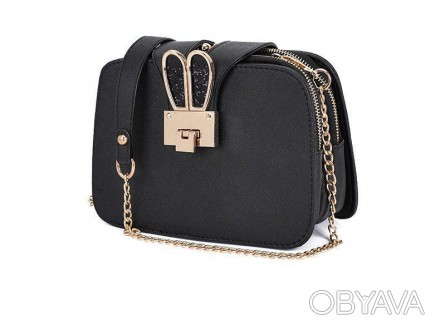 Сумка женская Monroe Bunny black
Маленькая, компактная и очень стильная сумочка-. . фото 1