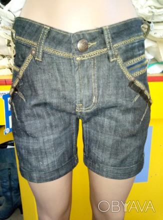 Шорты женские джинсовые B1, 1000% коттон, Доступные размеры 28 
Размерная сетка:. . фото 1
