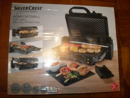 Контакт гриль ( Германия ) SILVERCREST ( SKG 1700 B3 ) - ТРИ в одном !. Київ. фото 1 Контакт гриль ( Германия ) SILVERCREST ( SKG 1700 B3 ) - ТРИ в одном !. Київ. фото 1