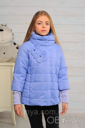 Очень модная, детская куртка для девочки, демисезон. Материал: плащевка лаке с х. . фото 1