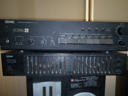Продам комплект аудіотехніки:
Підсилювач "Феникс-100У-011С"-100Вт (че. . фото 3