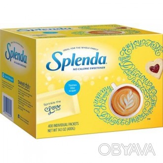 Сахарозаменитель Splenda Sweetener 400 грамм (400 пакетиков по 1 грамму).
 Пакет. . фото 1