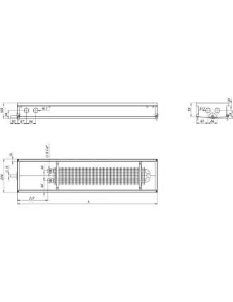 Конвектор естественной конвекции для влажных помещений Carrera S Hydro 90/120 с . . фото 6