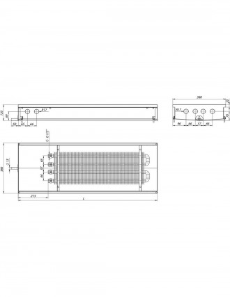 Конвектор естественной конвекции для влажных помещений Carrera S2 Hydro 90/120 с. . фото 6
