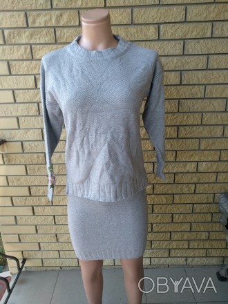 Костюм женский теплый свитер+юбка NN, состав 15% мохер, 55%акрил, 30% нейлон. Оч. . фото 1