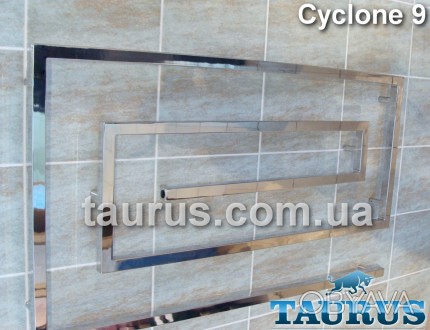 Полотенцесушитель дизайнерский CYCLONE 9/670х1000 из нержавеющей стали от TAURUS. . фото 1