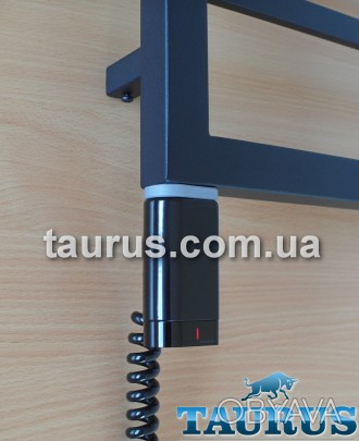 Чёрный электроТЭН TERMA ONE Profil D30x40 мм с корпусом в виде латинской буквы D. . фото 1