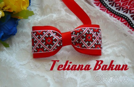 Эксклюзивный галстук-бабочка ручной работы от дизайнера Tetiana Bakun отлично до. . фото 1