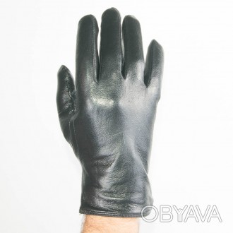 Купить мужские перчатки кожаные с махровой подкладкой в интернет магазине Товаро. . фото 1