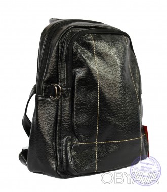 Купить Рюкзак из кожзама - черный - 7217 в интернет магазине Товарофф Описание: . . фото 1