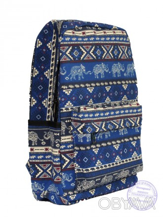 Купить Этно рюкзак школьный / городской - синий - 7223 в интернет магазине Товар. . фото 1