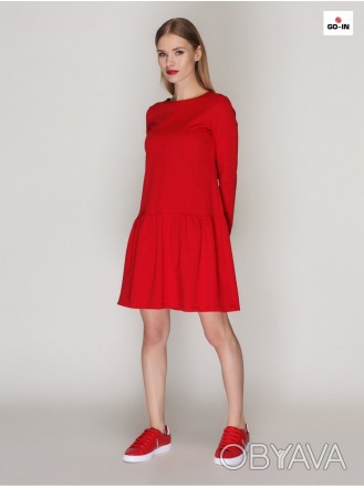 Красное платье с чокером женское летнее прямого силуэта
Платье расклешенного сил. . фото 1