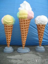 Макет мороженое рожок: яркая, красочная, работающая на вас реклама. Большой муля. . фото 6
